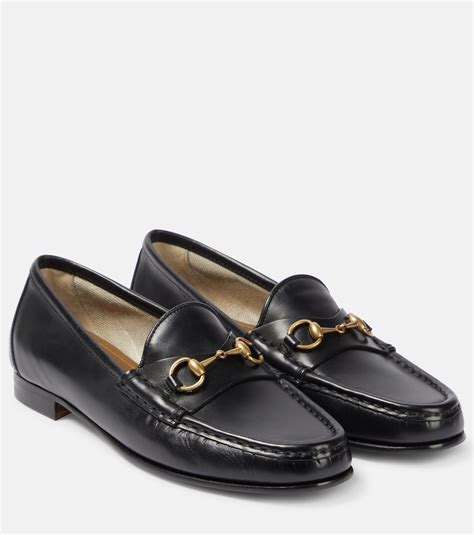 gucci moccasin horsebit 1953 pelle verniciata uomo|Horsebit 1953 leather loafers in black .